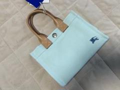 ＊バーバリーブルーレーベル＊　希少　ハンドバッグ　キャンバス　美品 希少 美品 バーバリーブルーレーベル キャンバス ロゴボタン