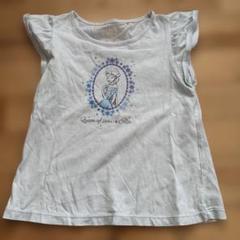 Disney エルサ フリル袖 Tシャツ 110