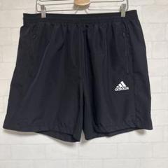 adidas 黒 ハーフパンツ ジッパーポケット付き