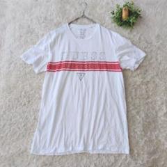 GUESS ゲス　メンズTシャツ 　ビックロゴ　レッド　М