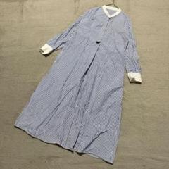 グリーンレーベル シャツワンピース ストライプ柄 ナチュラル 春夏SC304