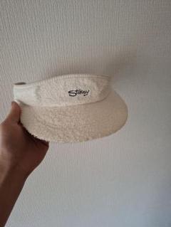 Stussy ホワイト サンバイザーOLDSTUSSY