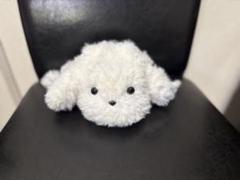 【ふわふわワンちゃん】　あみぐるみ　ハンドメイド　巾着袋　手編み　編みぐるみ
