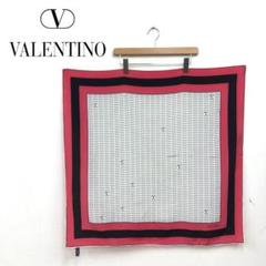 H230-K-N◆イタリア製 Valentino ヴァレンティノ 大判スカーフ