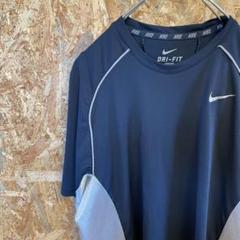 AE8457 NIKE ナイキ 半袖Tシャツ ブラック ネイビー メンズ XL