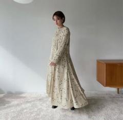 CLANE 花柄ワンピース　マキシ丈 CLANE（クラネ）の「LINE FLOWER OP（ワンピース）」 - WEAR