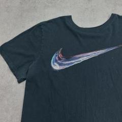 NIKE　swoosh t-shirt　サイバーテック　Tシャツ　古着　黒　L