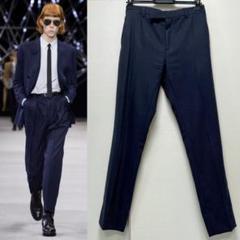 19AW Celine ストライプ スリムストレートパンツ スラックス 46