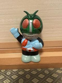 昭和レトロ 富士銀行 ソフビ貯金箱 仮面ライダー ミラーマン