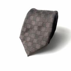 1030 LOUIS VUITTON ルイヴィトン　総柄　ネクタイ　茶色