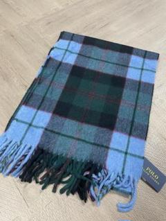 新品タグ付きPolo Ralph Lauren チェック柄ウールマフラー B36 新品タグ付きPolo Ralph Lauren チェック柄ウールマフラー B36