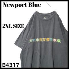 古着 企業系 ビール瓶 王冠プリント Tシャツ 大きいサイズ グレー 2XL
