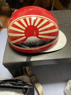 美派遊専用　立花コルク半　富士日章　フレア　スズキ　三つボタン 立花コルク （立花コルク三つボタン富士日章ヘルメット内未使用