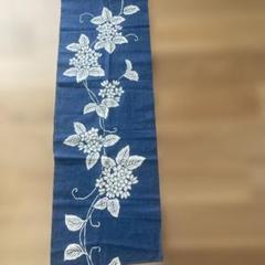 花柄刺繍ストール、リメイク、たべストリーなどに、未使用品