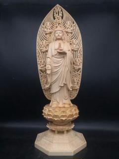 薬師如来 仏像 薬師如来像·八角蓮華丸台座 木彫 仏教供養仏 特上彫 魔除け 薬師如来 仏像 薬師如来像·八角蓮華丸台座 木彫 仏教供養仏 特上