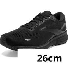 ブルックス　brooks　黒　26cm　靴