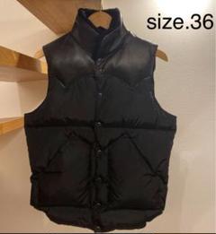 新品未使用　タグ付き　ロッキーマウンテン　ダウンベスト　レザー　ボア　黒 Rocky Mountain Featherbed×MOONLOID】Cristy Jacket &Vest