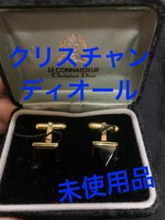 極美品　クリスチャンディオール　Diorロゴ　タイタックピン・カフリンクスセット 希少 クリスチャン ディオール Dior カフス タイピン