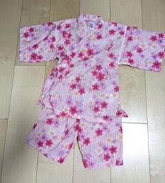 ミキハウス　さくら　ピンク甚平 120cmのサムネイル