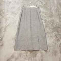 S.T.M.B♡ミモレ丈 台形スカート サイドボタン フロントスリット