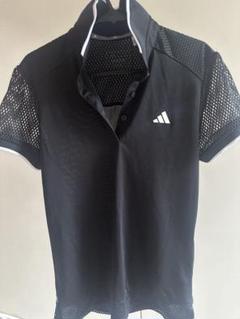 adidas レディース ゴルフシャツ 黒