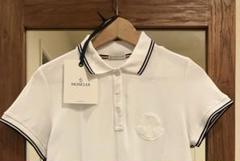 美品✨モンクレール ポロシャツ デカロゴ デカワッペン リブライン 朱色 L MONCLER ブラックポロシャツ デカワッペンロゴ S 国内正規品