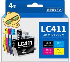 LC411-4PK 411 インク ブラザー互換 インク LC411 4色セット