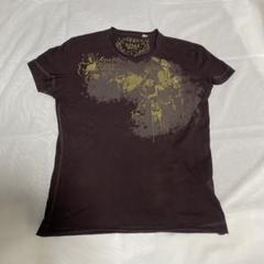 00s DIESEL Tシャツ 半袖 Vネック 平成 ドクロ Y2K DIESEL - 【y2k】00s diesel Tシャツ チビT ピチT ディーゼル