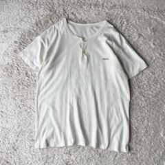 パパス papas ヘンリーネックカットソー S アイボリー