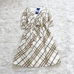 未使用タグ＊BURBERRY BLUE LABEL ワンピース 赤ノバチェック バーバリーブルーレーベル ワンピース ノバチェック ウエスト