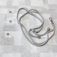 スマホ　ショルダーストラップ　グレー　肩かけ　斜めかけ