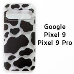 Google Pixel9/9Pro クリア 牛柄 カバー