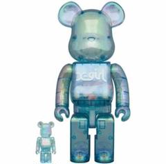 BE@RBRICK X-girl 2021 100% 400% ブルー　クリア