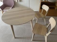 美品 IKEA LISABO 円形 丸 テーブル ダイニング チェア 2脚セット 美品 IKEA LISABO 円形 丸 テーブル ダイニング チェア 2脚