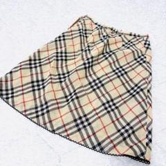【極美品】バーバリー　女の子　スカート　ベージュ　ノバチェック　130cm
