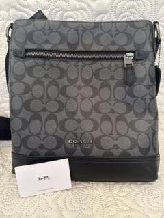 美品★COACH ブラックショルダーバッグ シグネチャー お値引き中！！