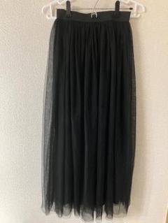 セール　新品　ロングフリルチュールスカート