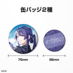長尾景　誕生日缶バッジ