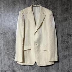ジャンポールゴルチエ オム オブジェ【極美品】光沢スーツ セットアップ 白系
