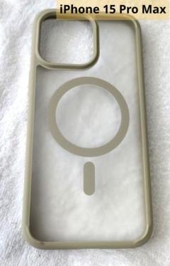 iPhone 15 Pro Max ケース 半透明 MagSafe対応