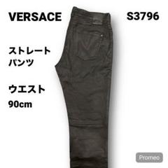 【即購入OK】VERSACE ストレートパンツ 34インチ ブラック