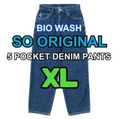 SO ORIGINAL 5 POCKET DENIM BIO WASH Ｌサイズ e282fa375077e2145e1e7c36d361c0