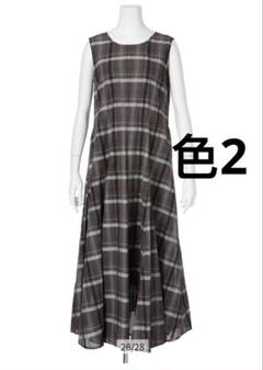 CADUNE チェックワンピース　茶色　M CADUNE チェックワンピース 茶色 M - メルカリ