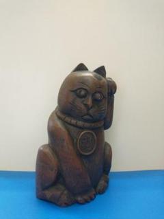 ⭐天然石 手彫り 招き猫 福の神 招福 千客万来 家内安全 置物飾り 骨董品 ⭐天然石 手彫り 招き猫 福の神 招福 千客万来 家内安全 置物