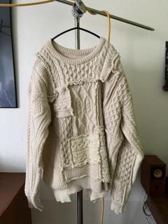 stein oversized interlaced cable knit ls