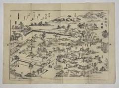 「銀閣寺 庭図」木版刷り 1枚|和本 古典籍 古地図 銀閣寺 銀閣寺 庭図」木版刷り 1枚|和本 古典籍 古地図 銀閣寺 - メルカリ