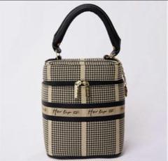 Her lip to Jacquard Vanity Bag バニティシルバー