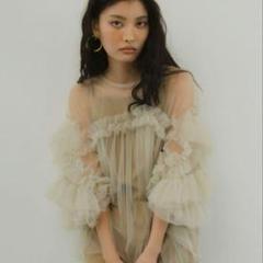 andresd アンドレスド　decorative tulle tops Nada Top – Soft Tulle Bridal Sleeves Top with Stand Collar