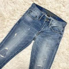 【新品未使用】美品　AMERICAN EAGLE スリムテーパード　ダメージ