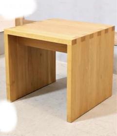 廃盤品 希少 無印良品 天然木 オーク材スツール ベンチ コの字 テーブルにも 廃盤品 希少 無印良品 天然木 オーク材スツール ベンチ コの字